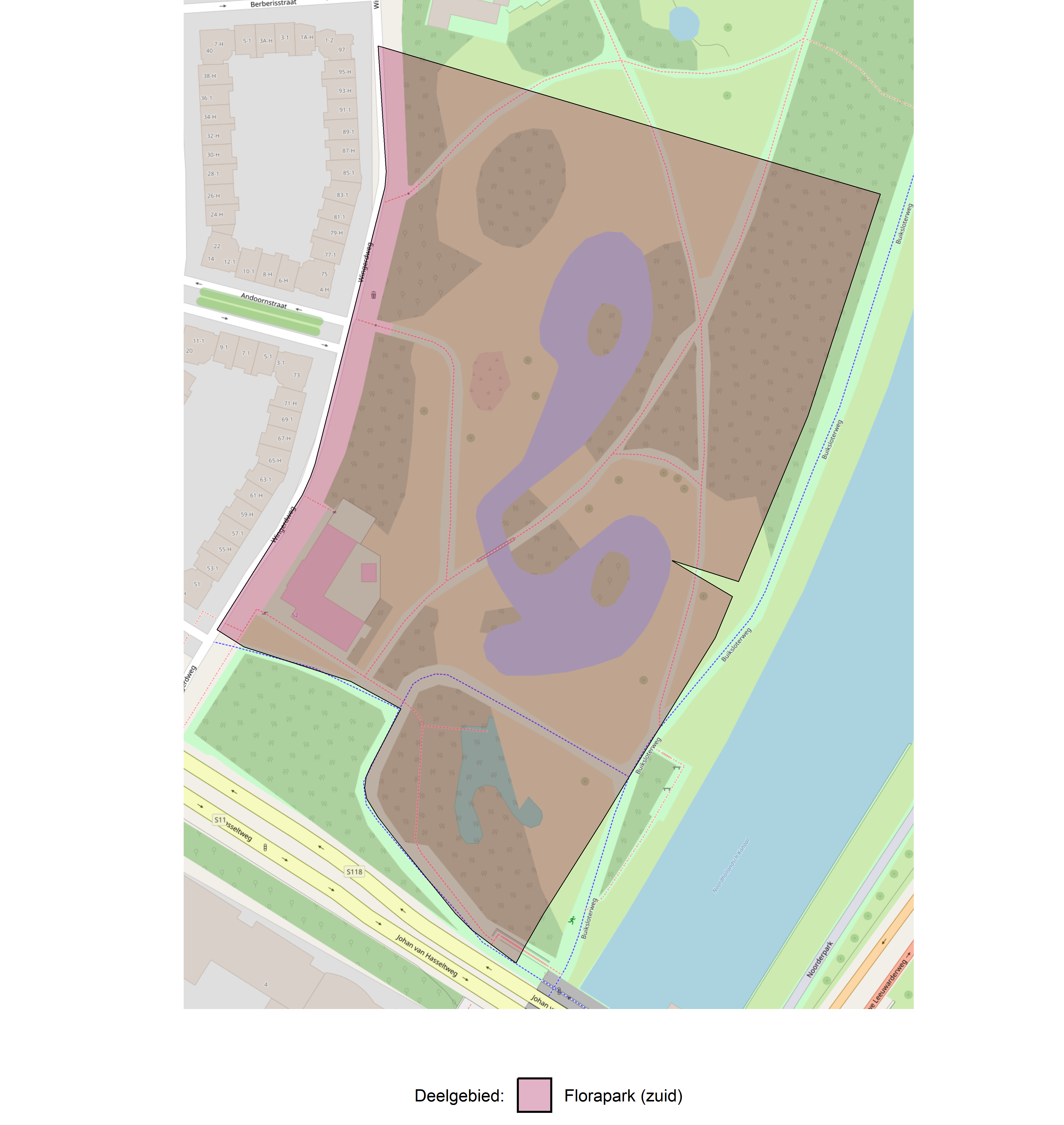 Figure 1: Kaart met deelgebieden.