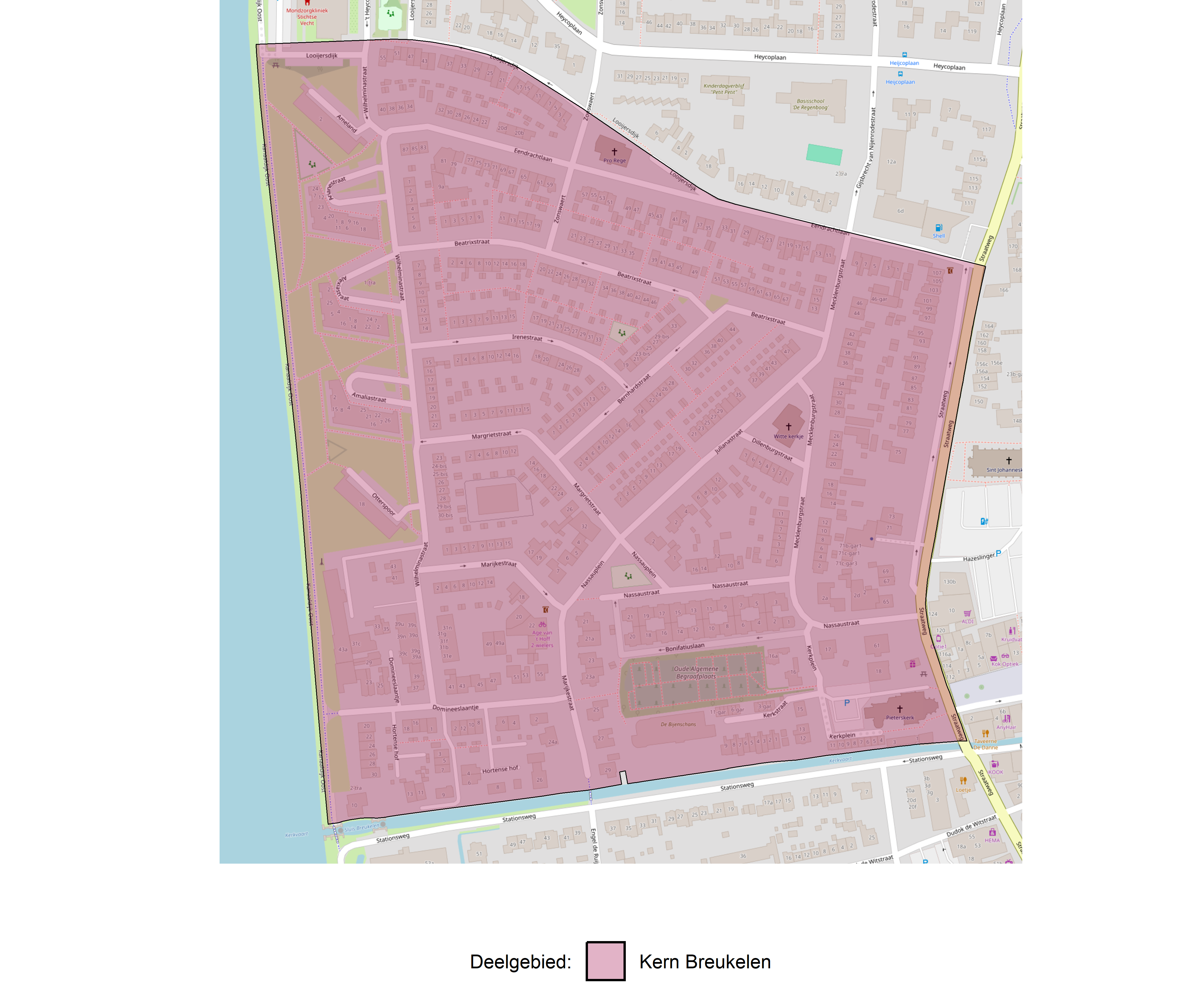 Figure 1: Kaart met deelgebieden.